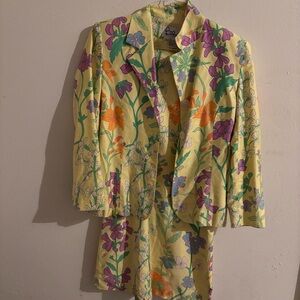 Lilly Pulitzer Yellow Floral Blazer and dress